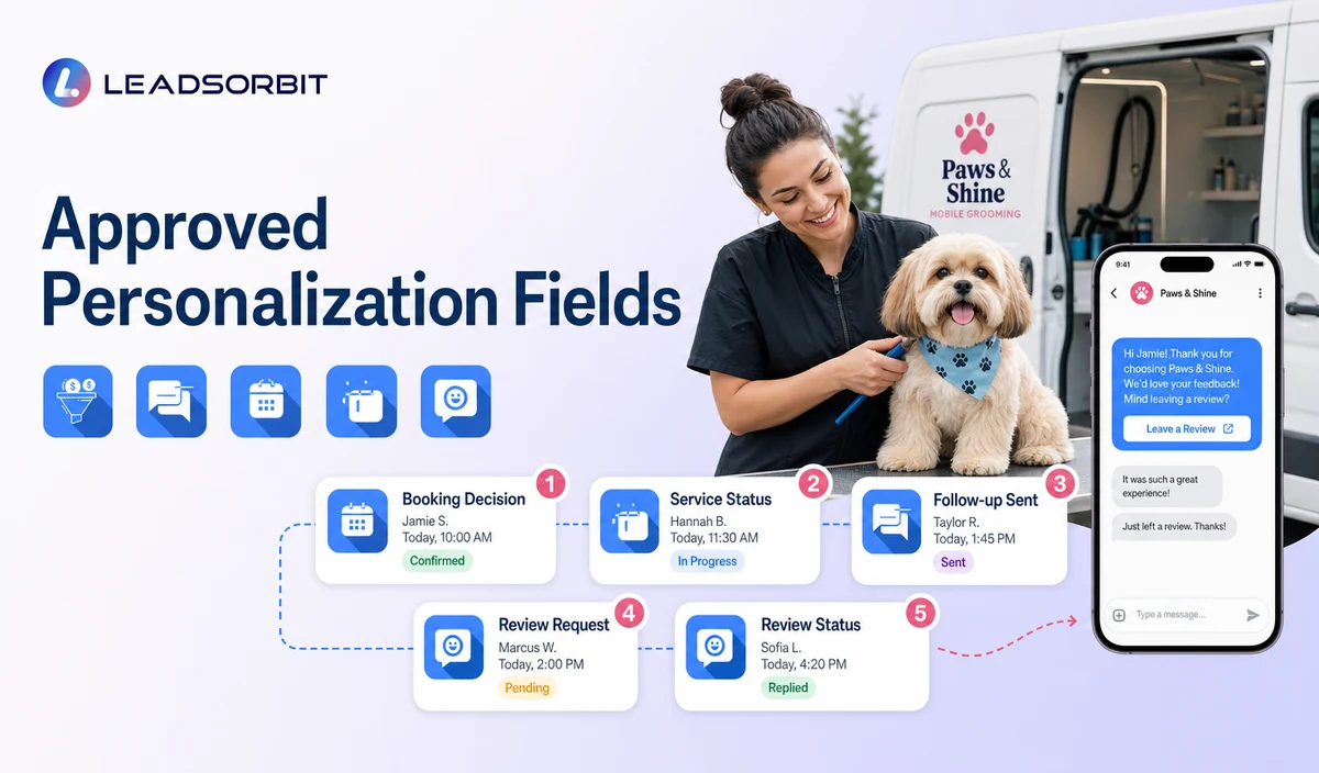 Approved Personalization Fields