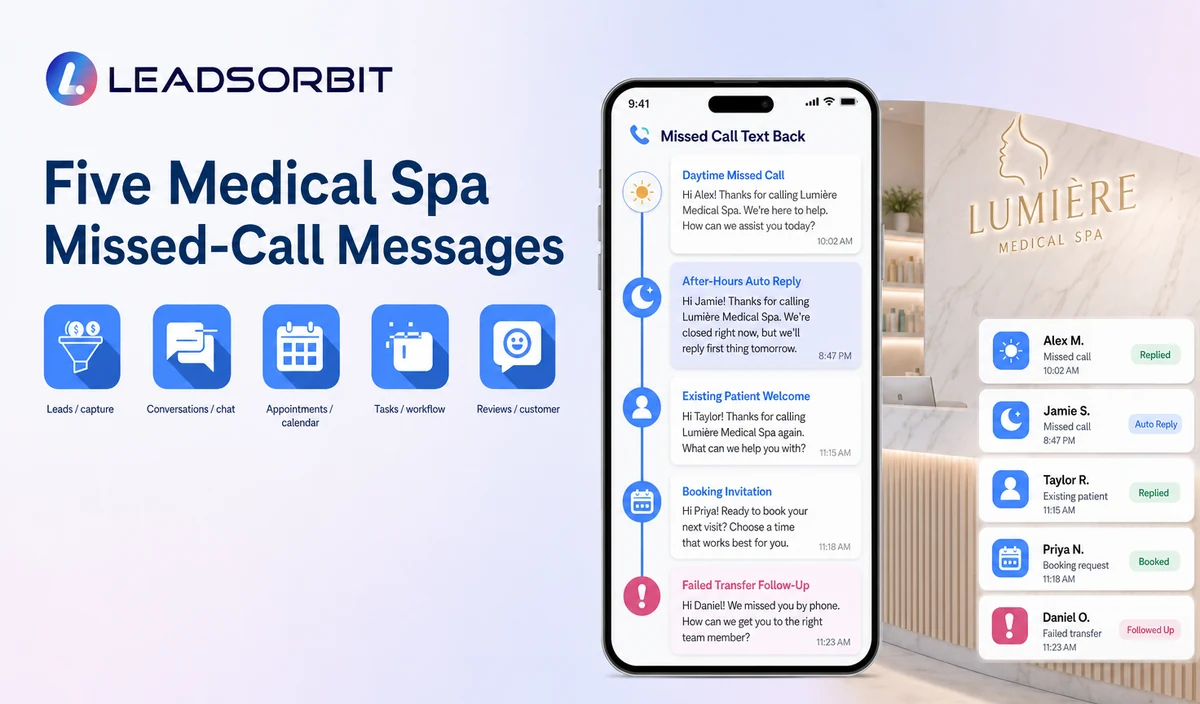 Medical Spa Missed-Call Text Templates