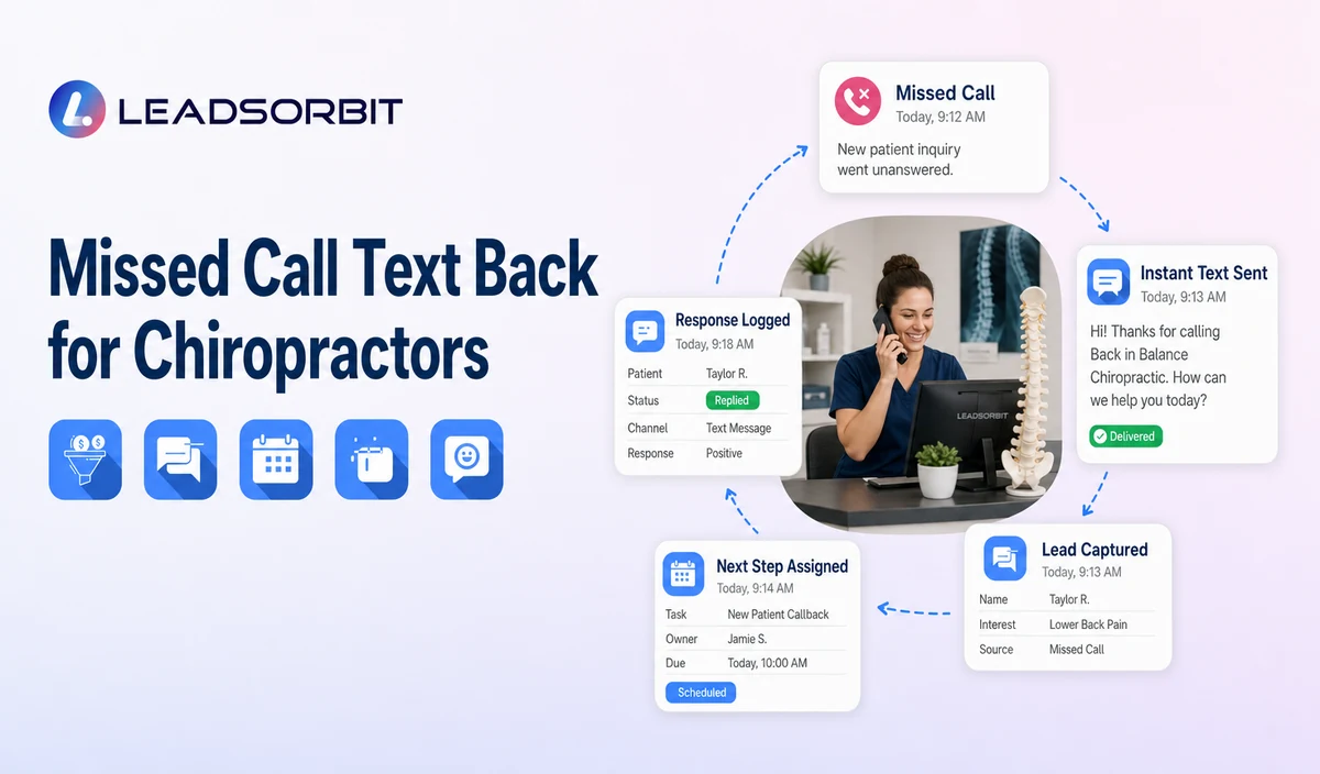 Missed Call Text Back for Chiropractic Clinics
