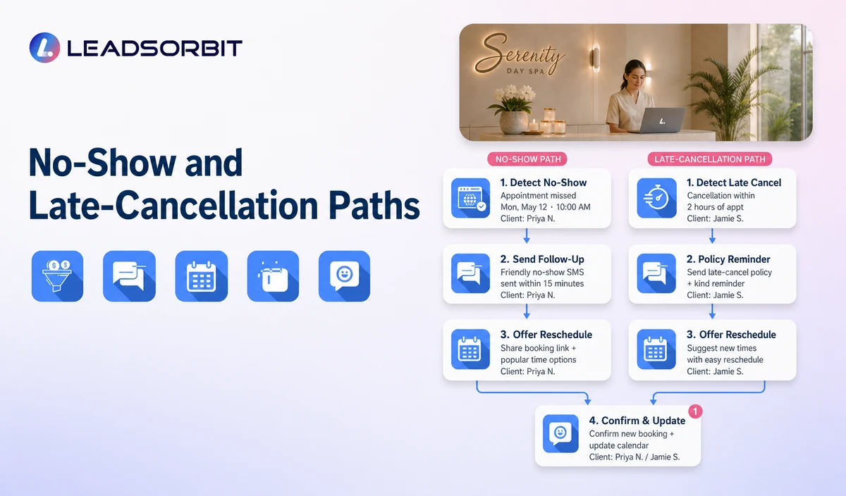 No-Show and Late-Cancellation Paths