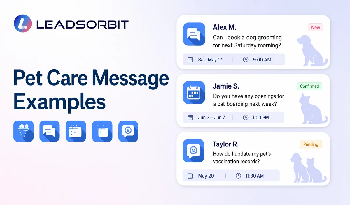 Pet Care Message Examples