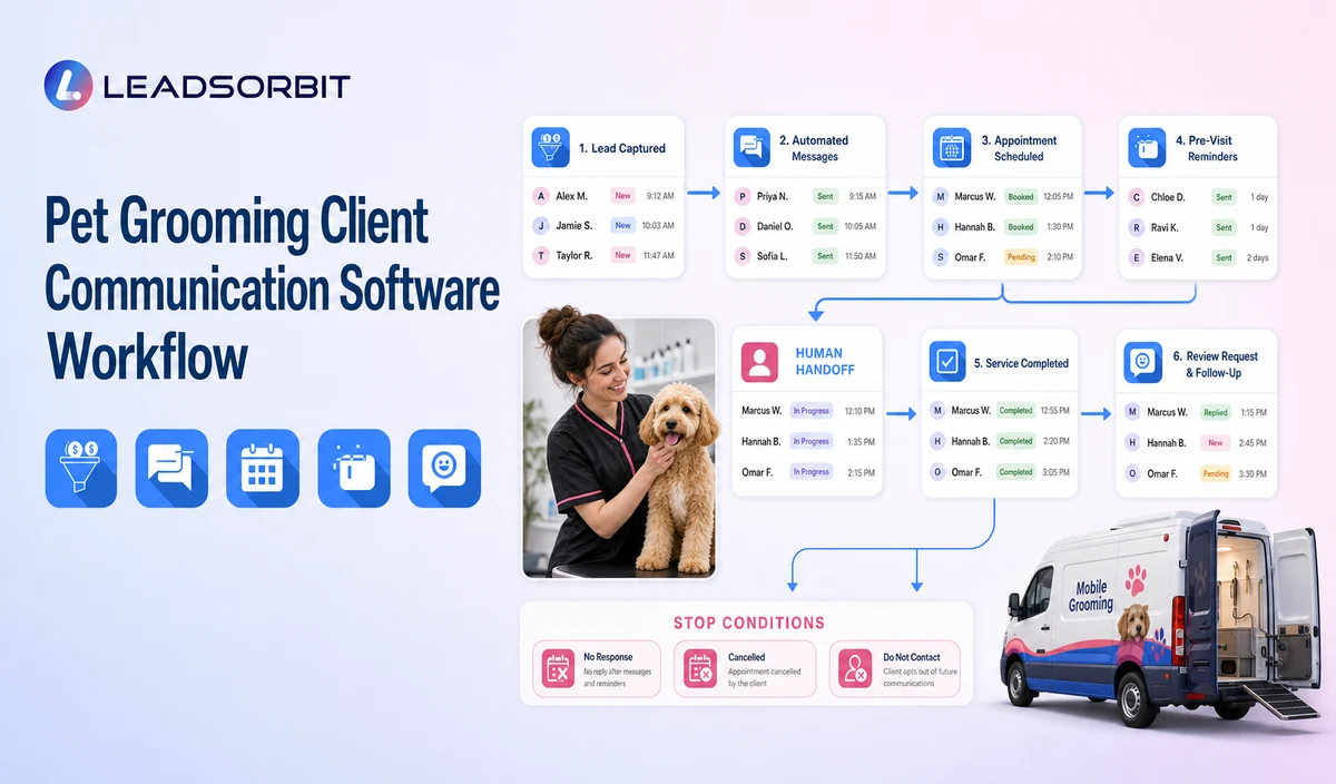 Pet Grooming Client Communication Software Workflow