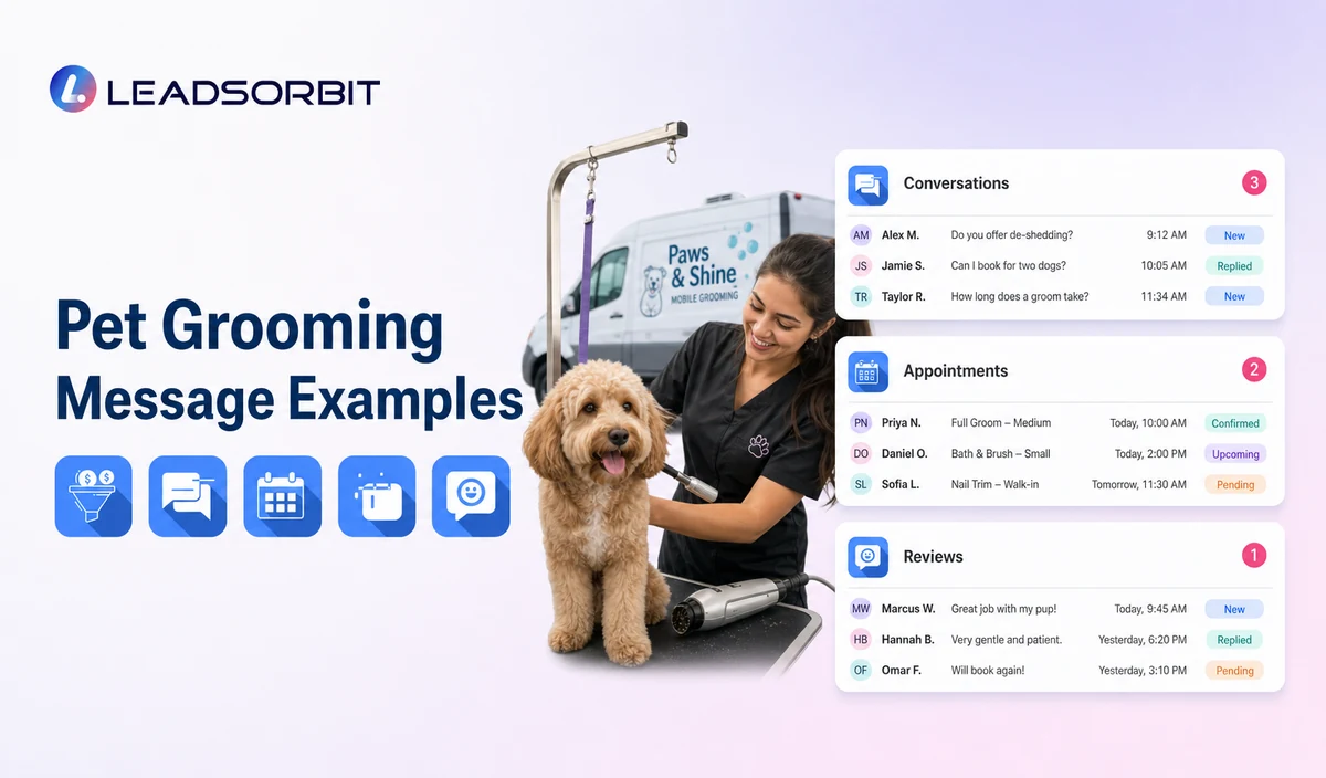 Pet Grooming Message Examples