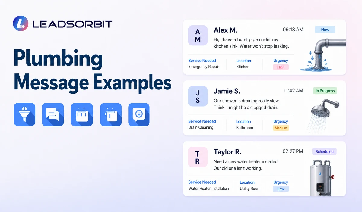 Plumbing Message Examples