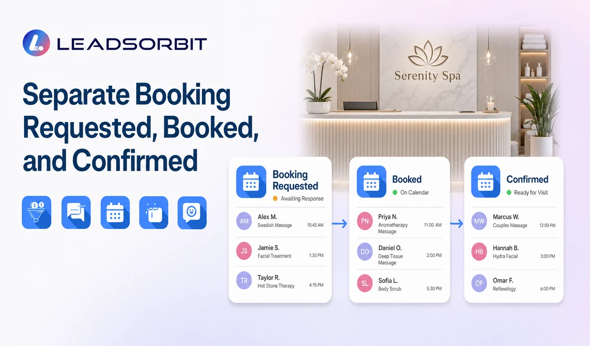 Separate Booking Requested, Booked, and Confirmed