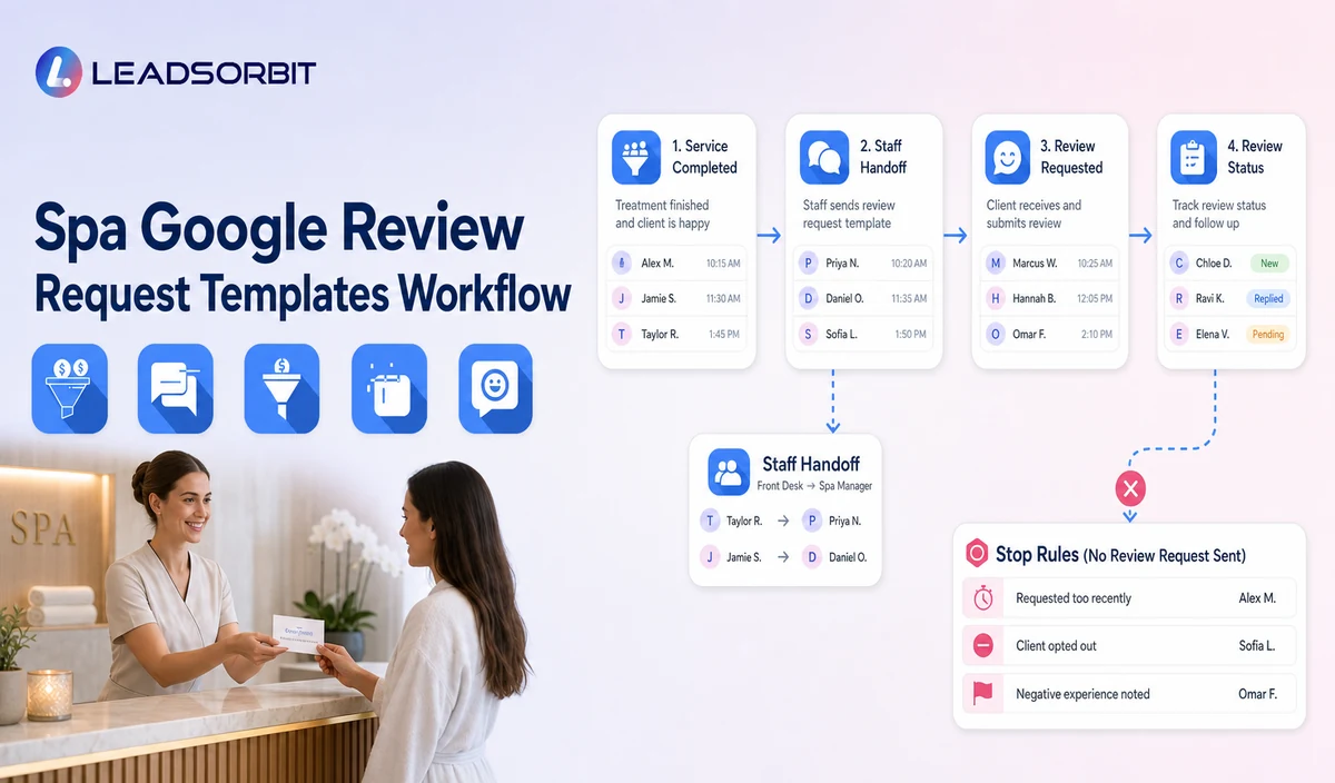 Spa Google Review Request Templates Workflow