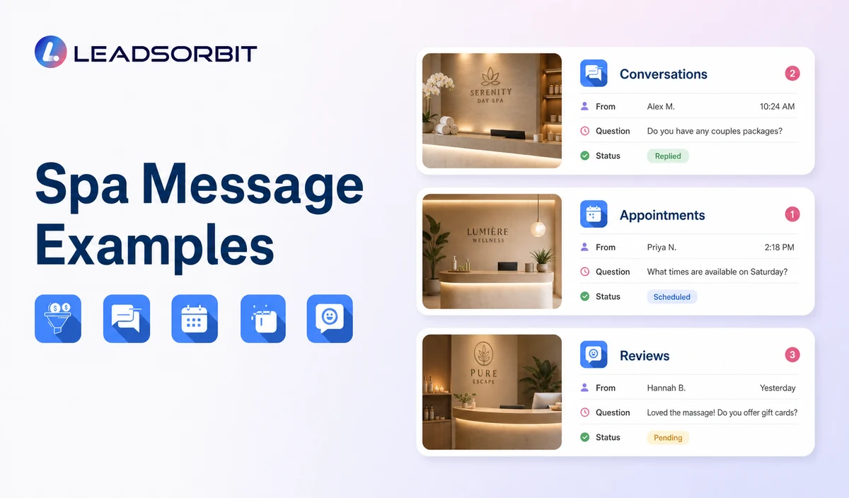 Spa Message Examples