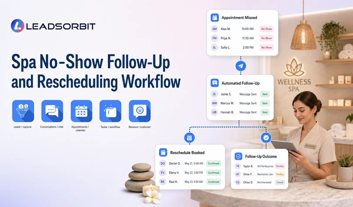 Spa No-Show Follow-Up and Rescheduling Workflow