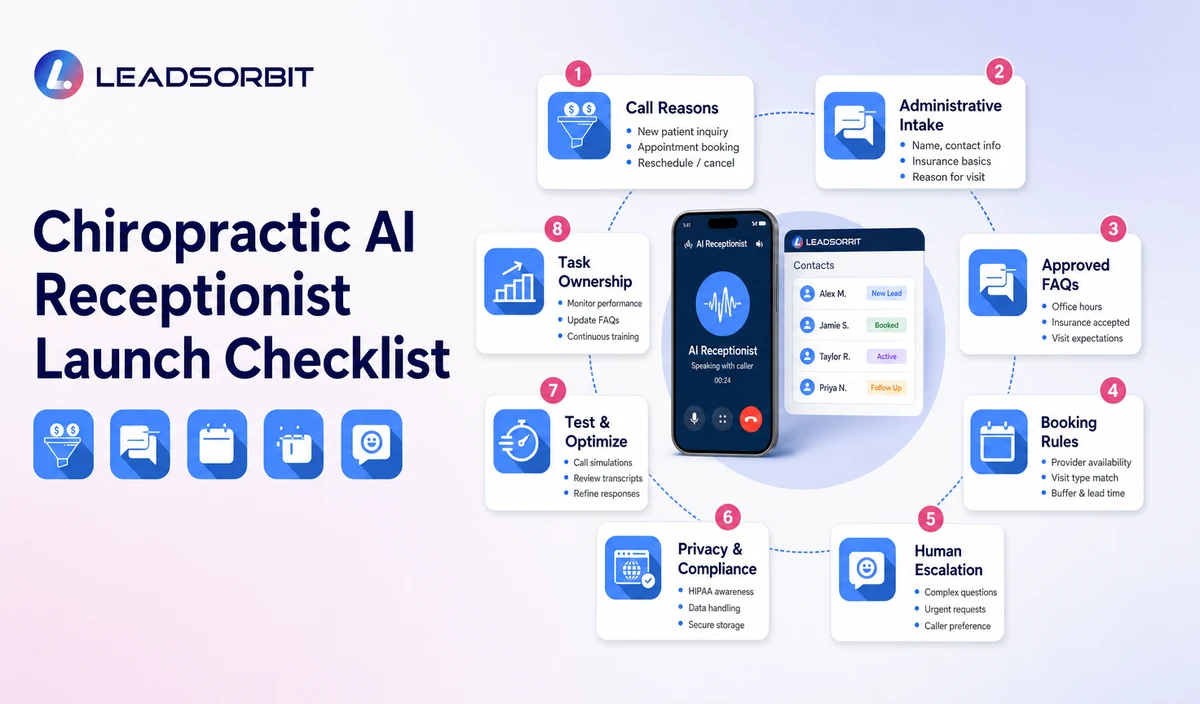 Chiropractic AI Receptionist Launch Checklist